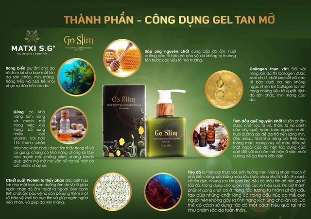 kem tan mỡ bụng go slim