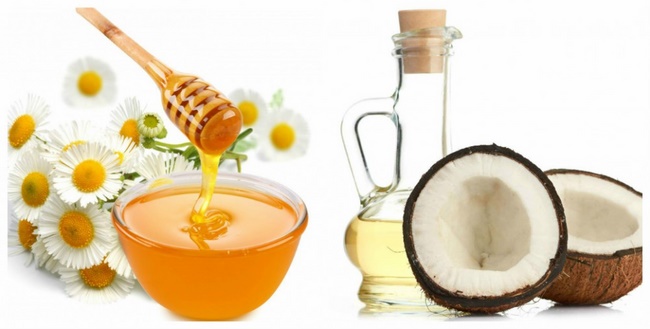 Điều trị mụn thịt bằng mật ong và dầu dừa 