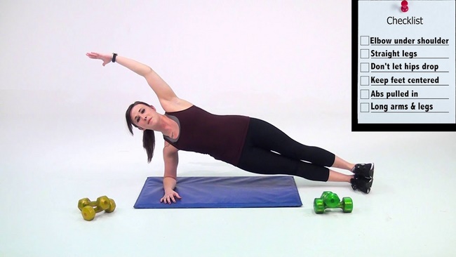 T Side Plank nghiêng - Bài tập đốt cháy mỡ tập chung 2 bên eo