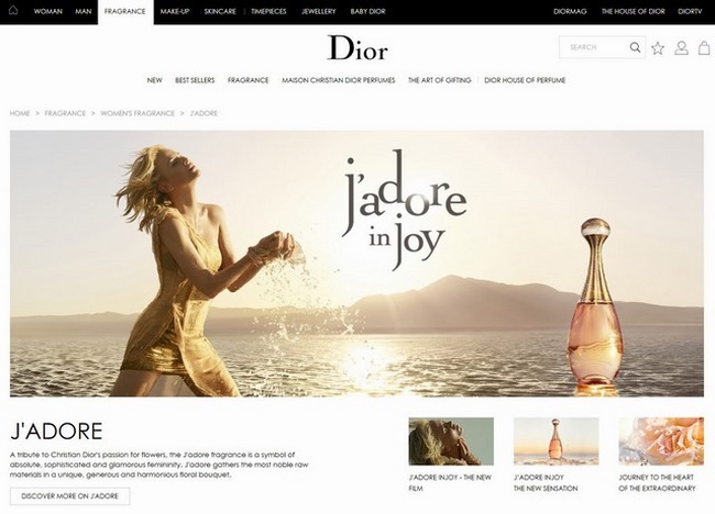 Thương hiệu thời trang cao cấp Dior luôn đứng Top các trang web thời trang nổi tiếng toàn thế giới