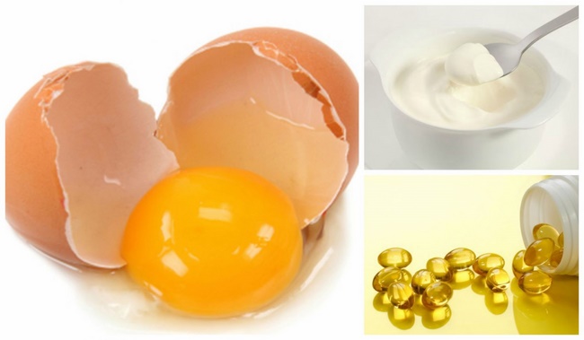 Mặt nạ làm sáng da với vitamin E, trứng gà và sữa chua 