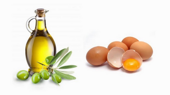 Mặt nạ trứng gà và dầu oliu