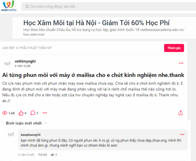 Thẩm mỹ viện Mailisa