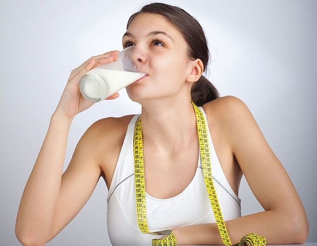 giảm cân bằng sữa tươi không đường