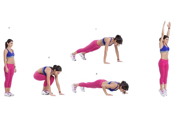 Bài tập Cardio Burpees đốt cháy mỡ thừa toàn cơ thể nhanh chóng 