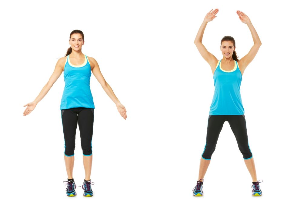 Bài tập Cardio giảm mỡ toàn thân Jumping Jacks 